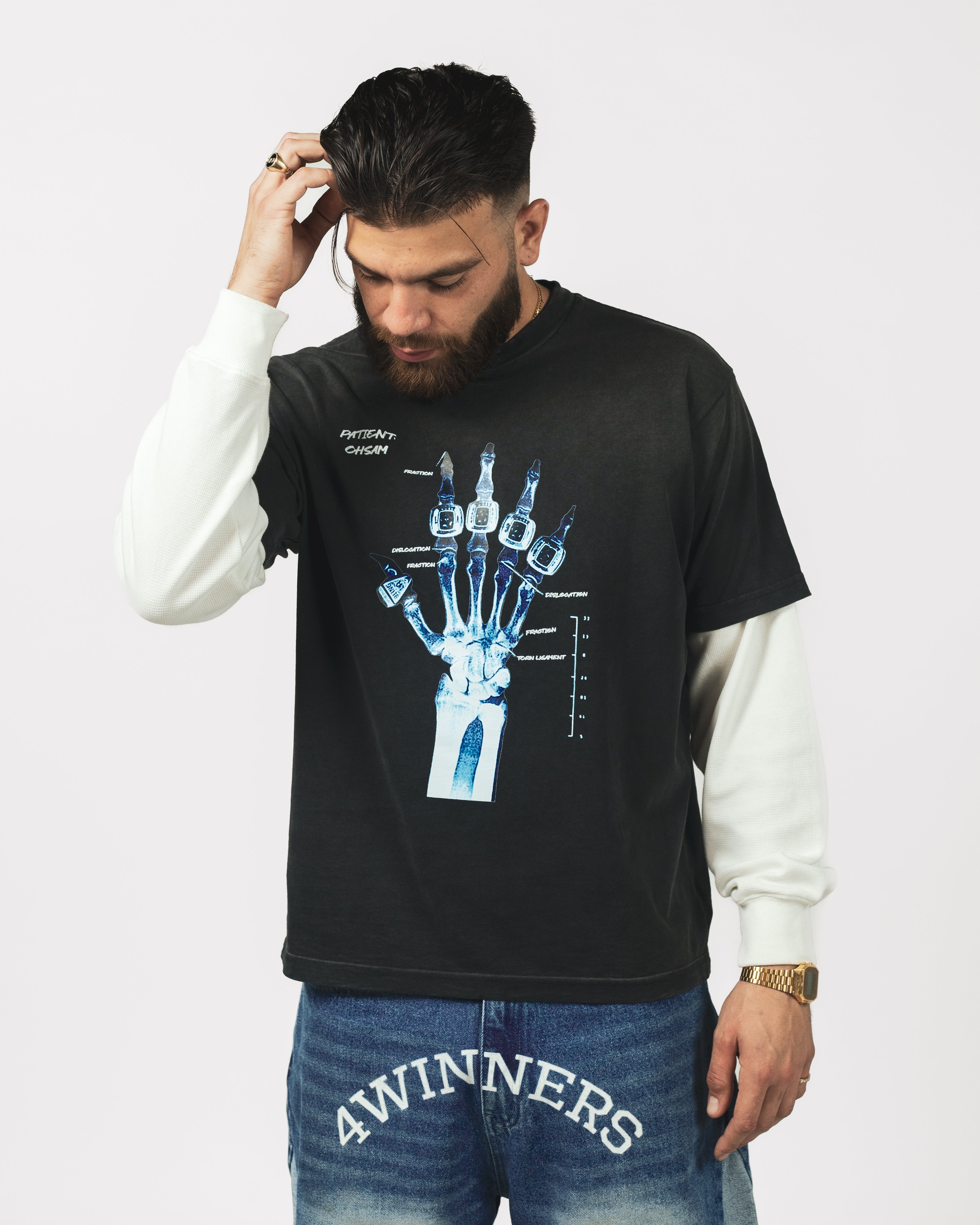 COLLEGE FONT - DENIM