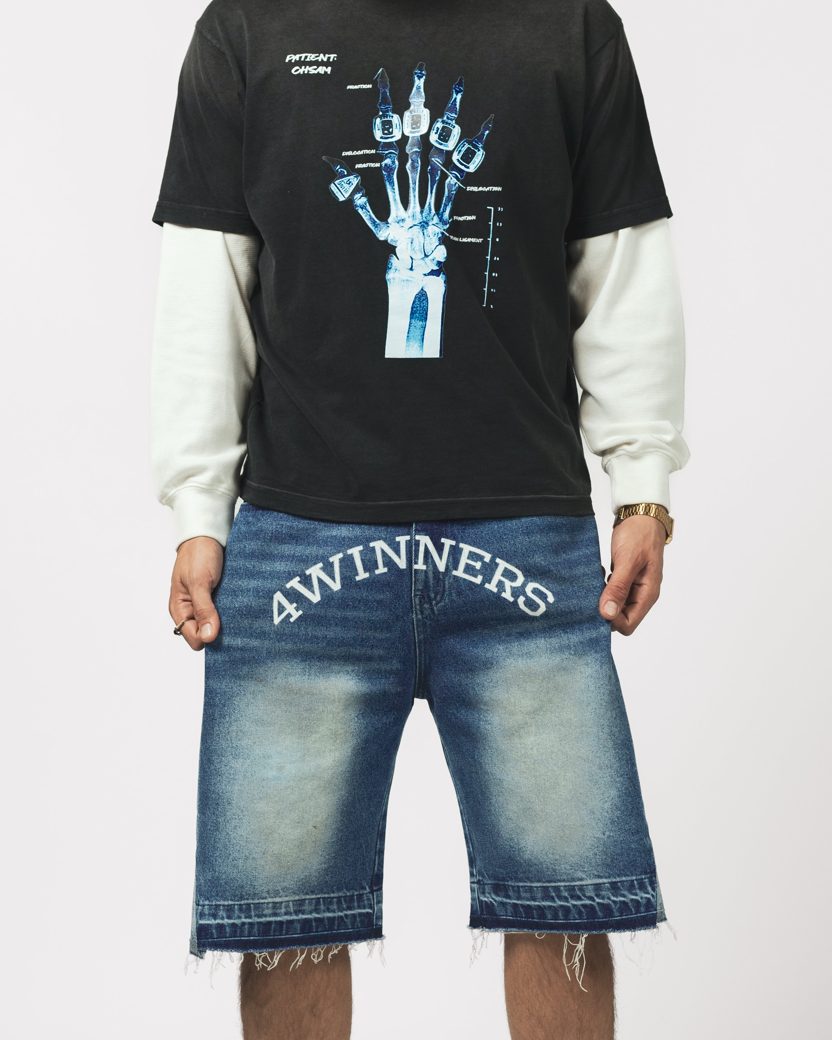 COLLEGE FONT - DENIM