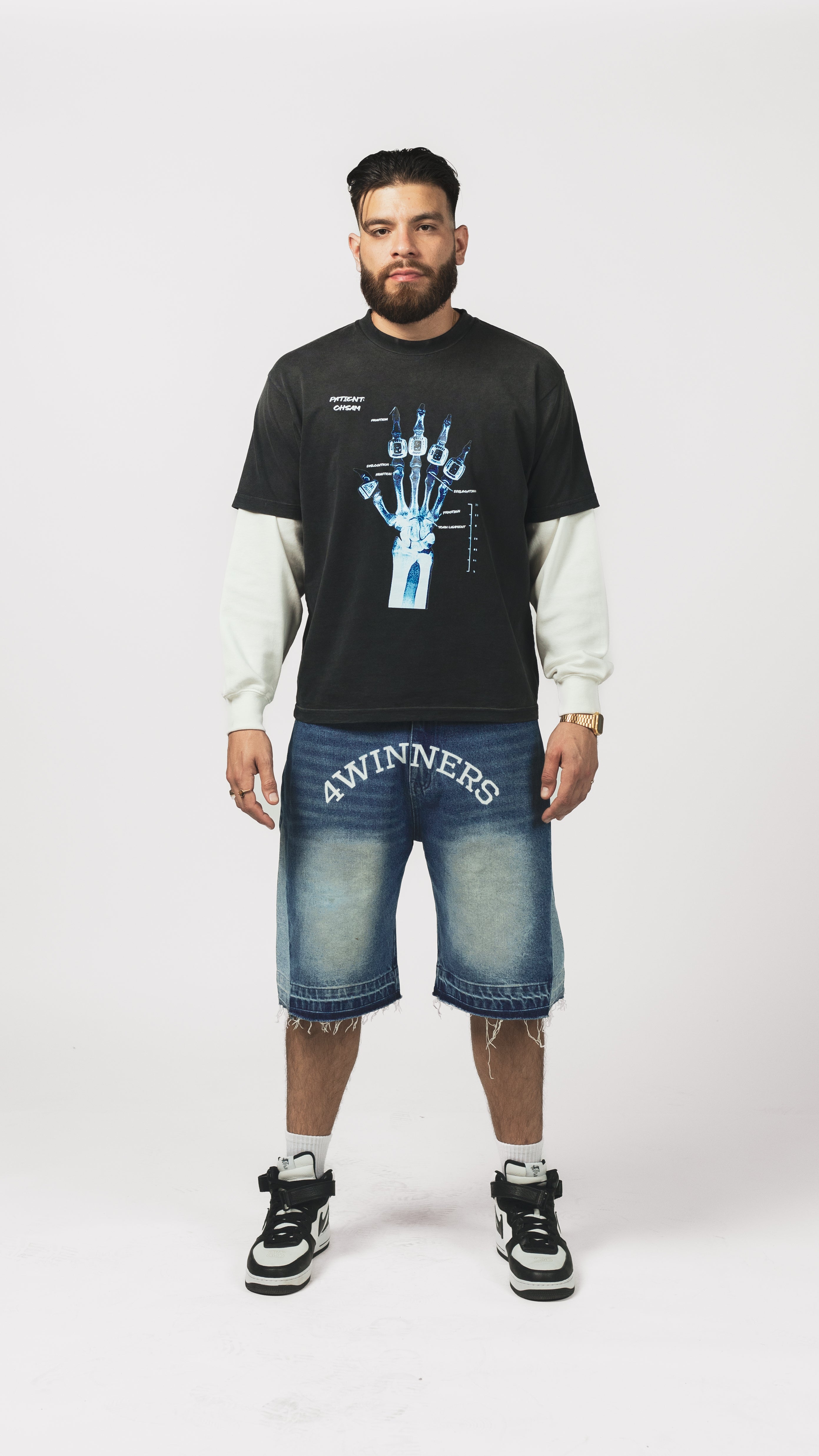 COLLEGE FONT - DENIM
