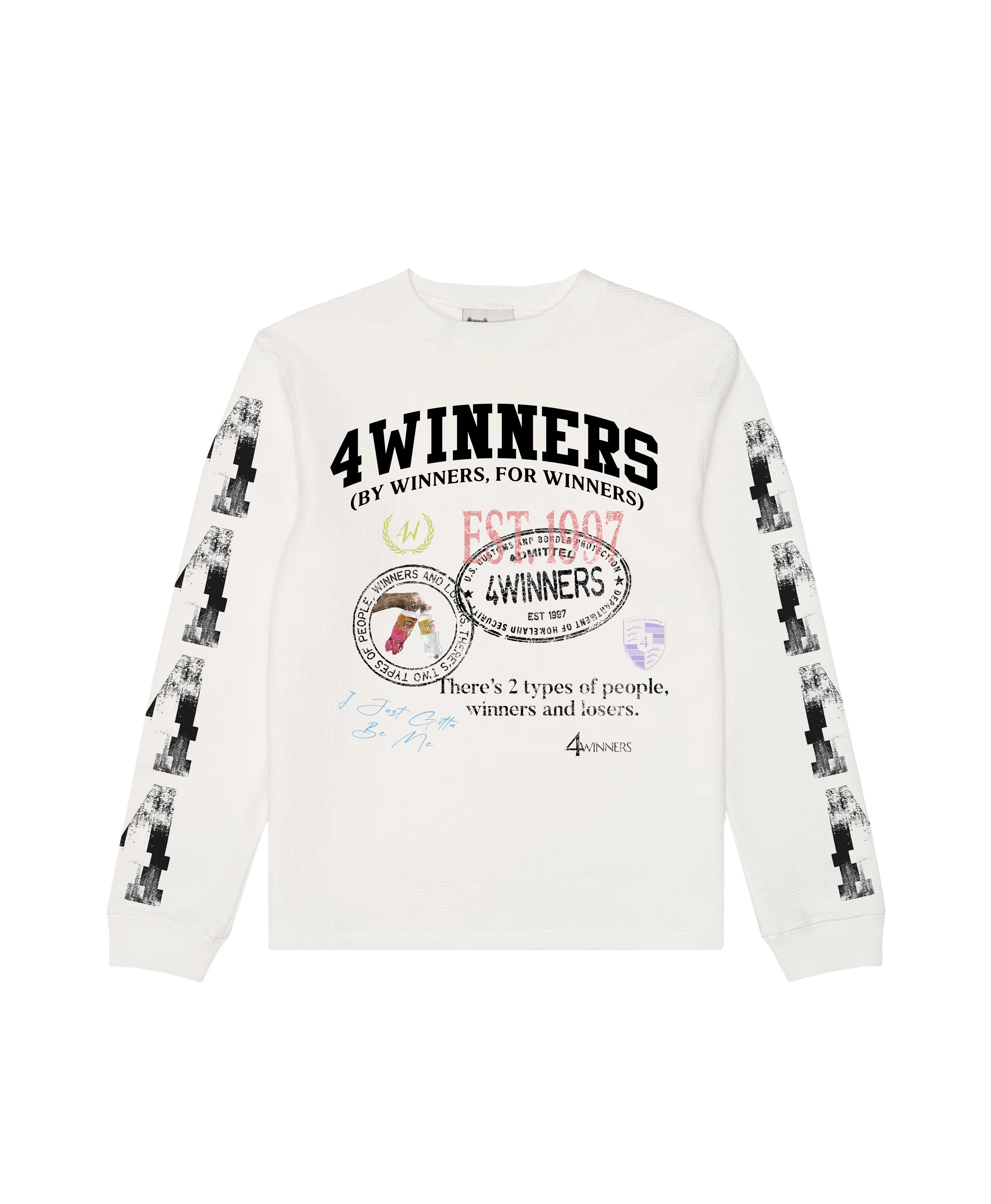 Stamped Thermal - White