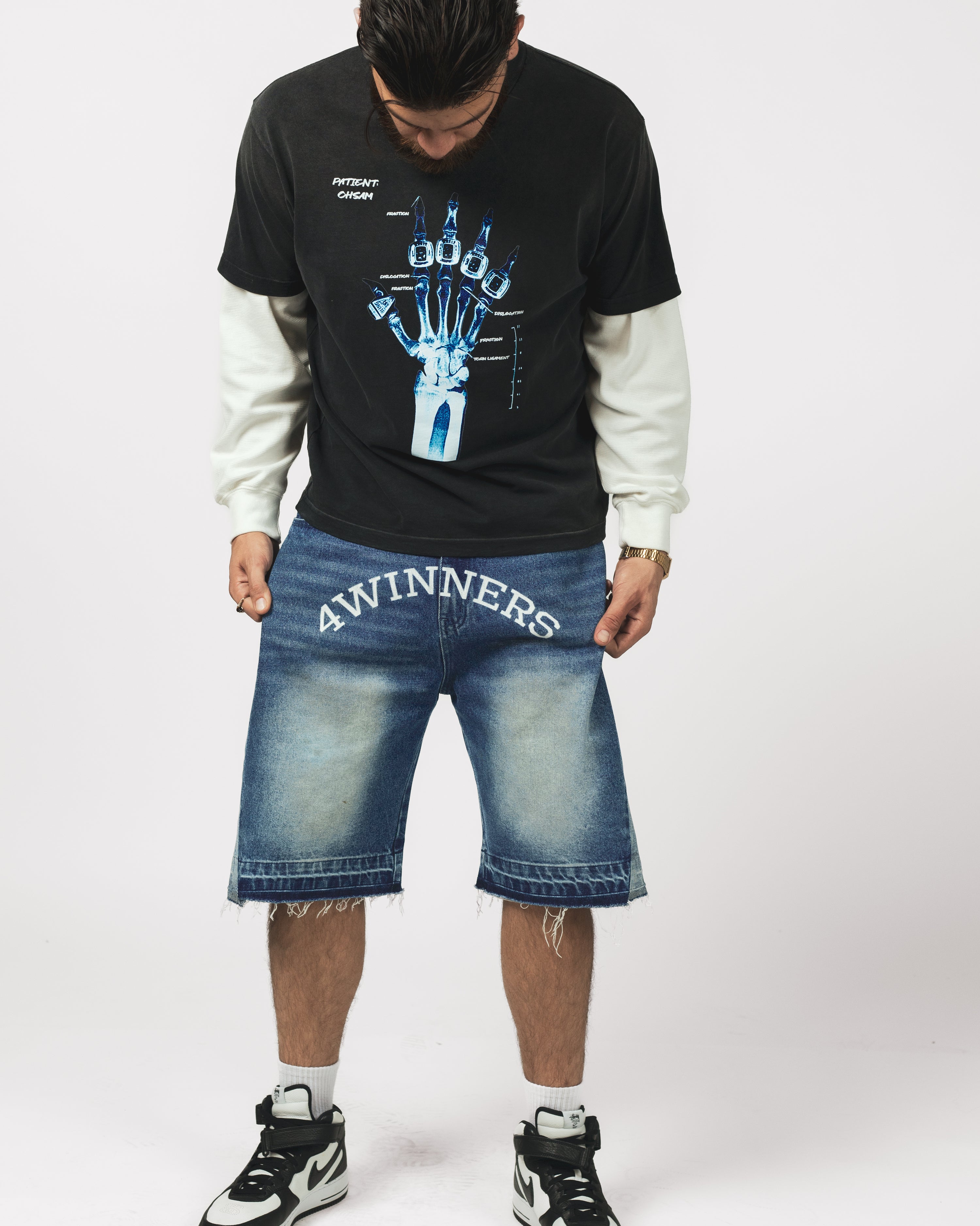 COLLEGE FONT - DENIM