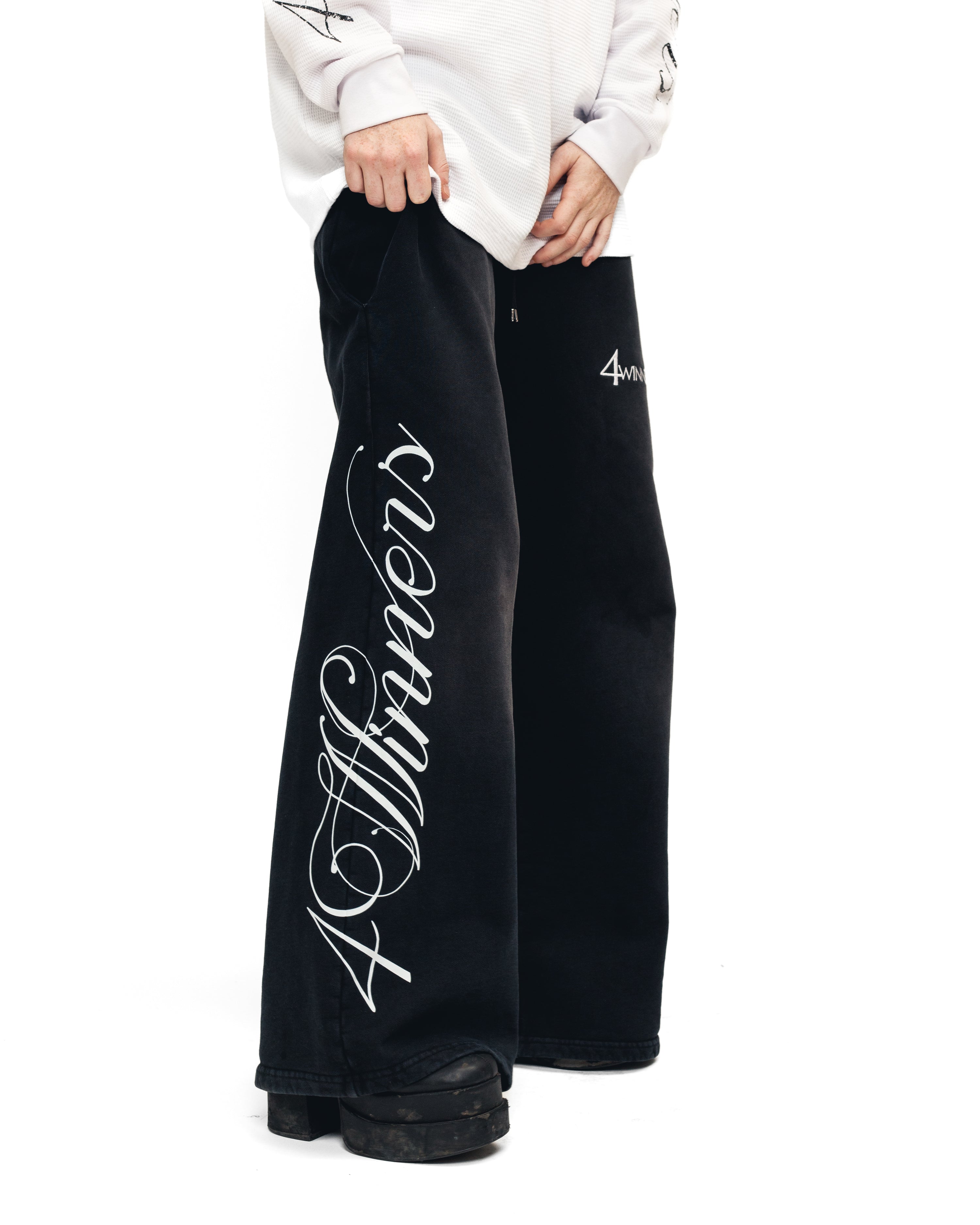 Legacy Charcoal Wide-Leg Sweatpant