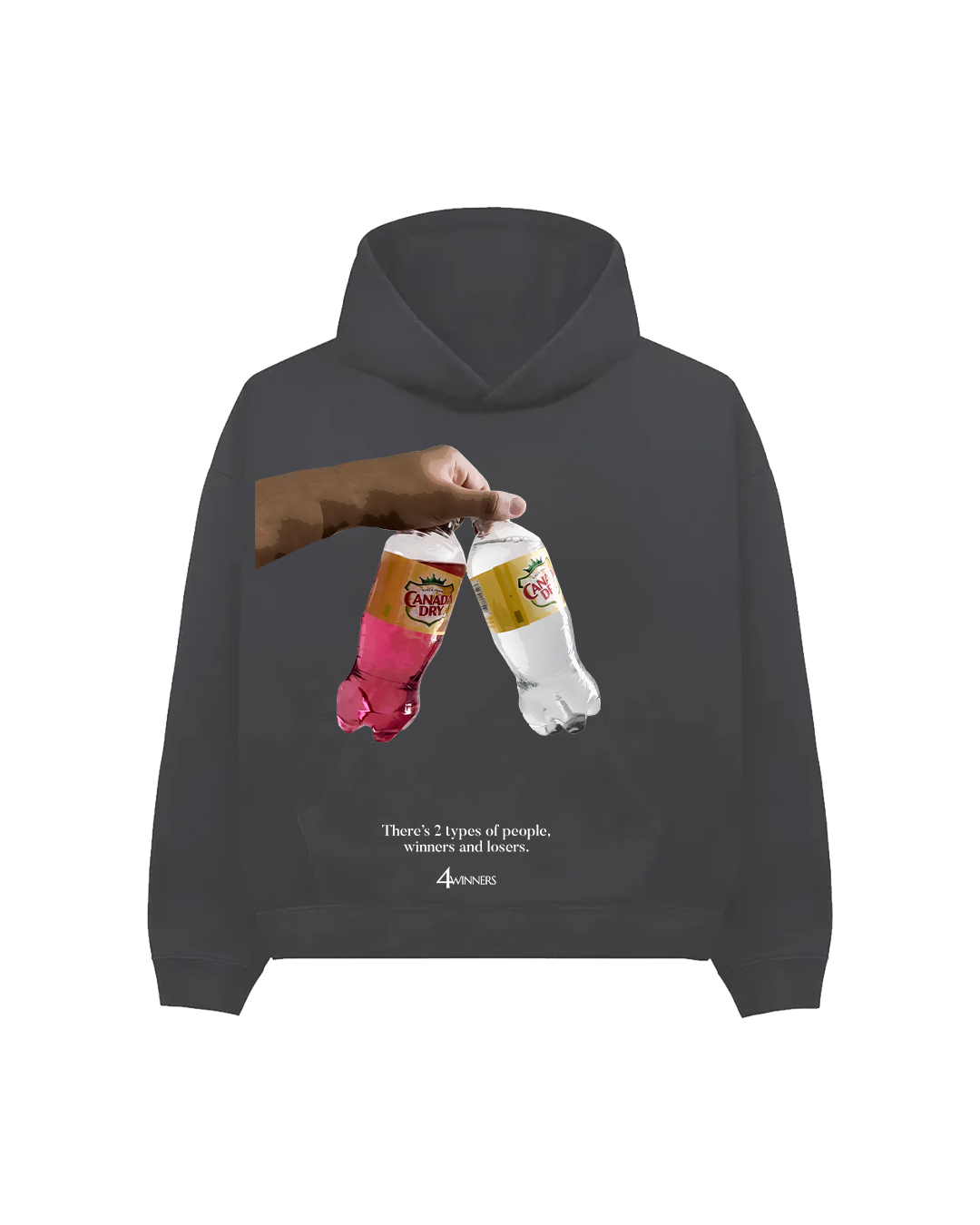 4WINNERS AND LOSERS (CD) HOODIE - CHARCOAL