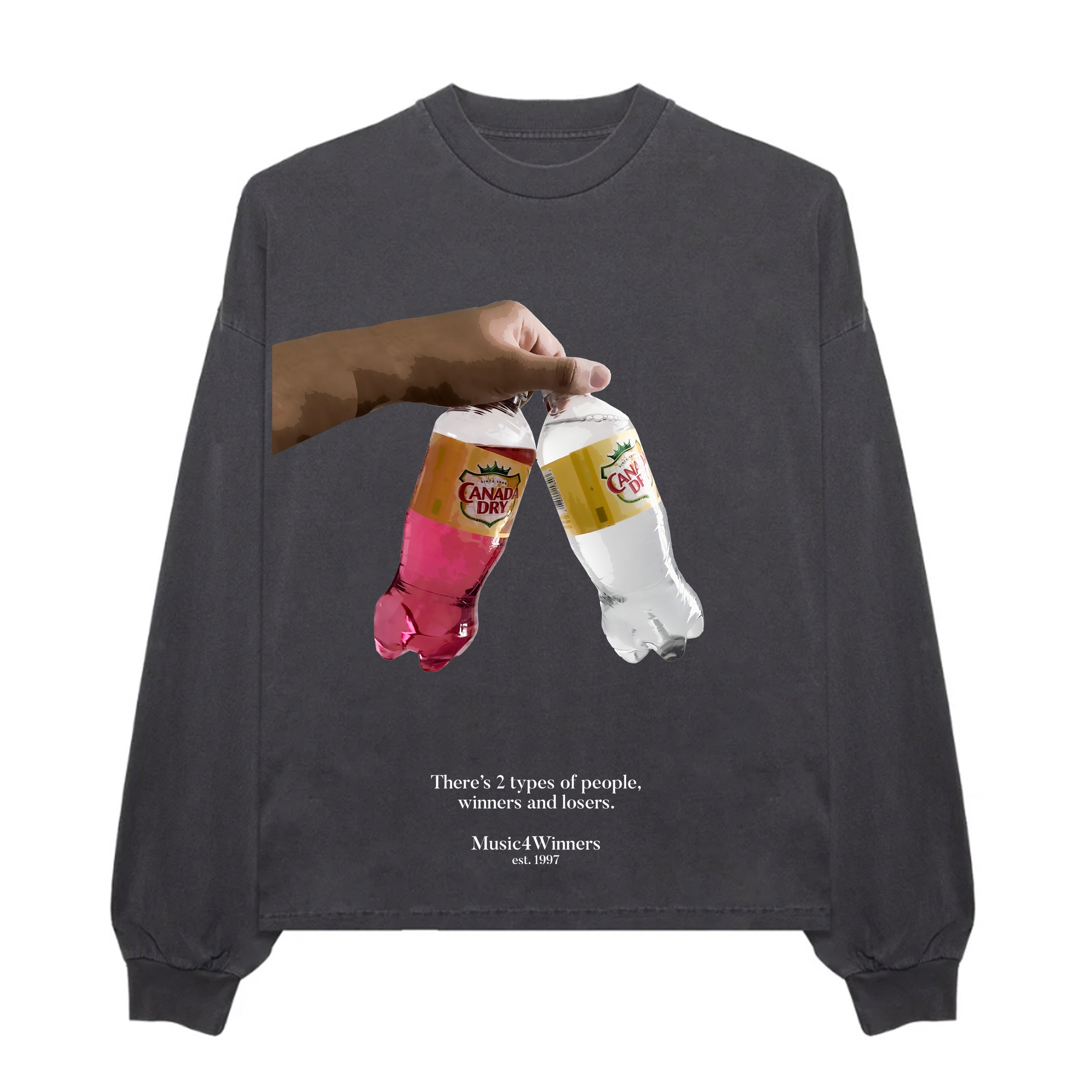 4WINNERS AND LOSERS (CD) - CHARCOAL L/S