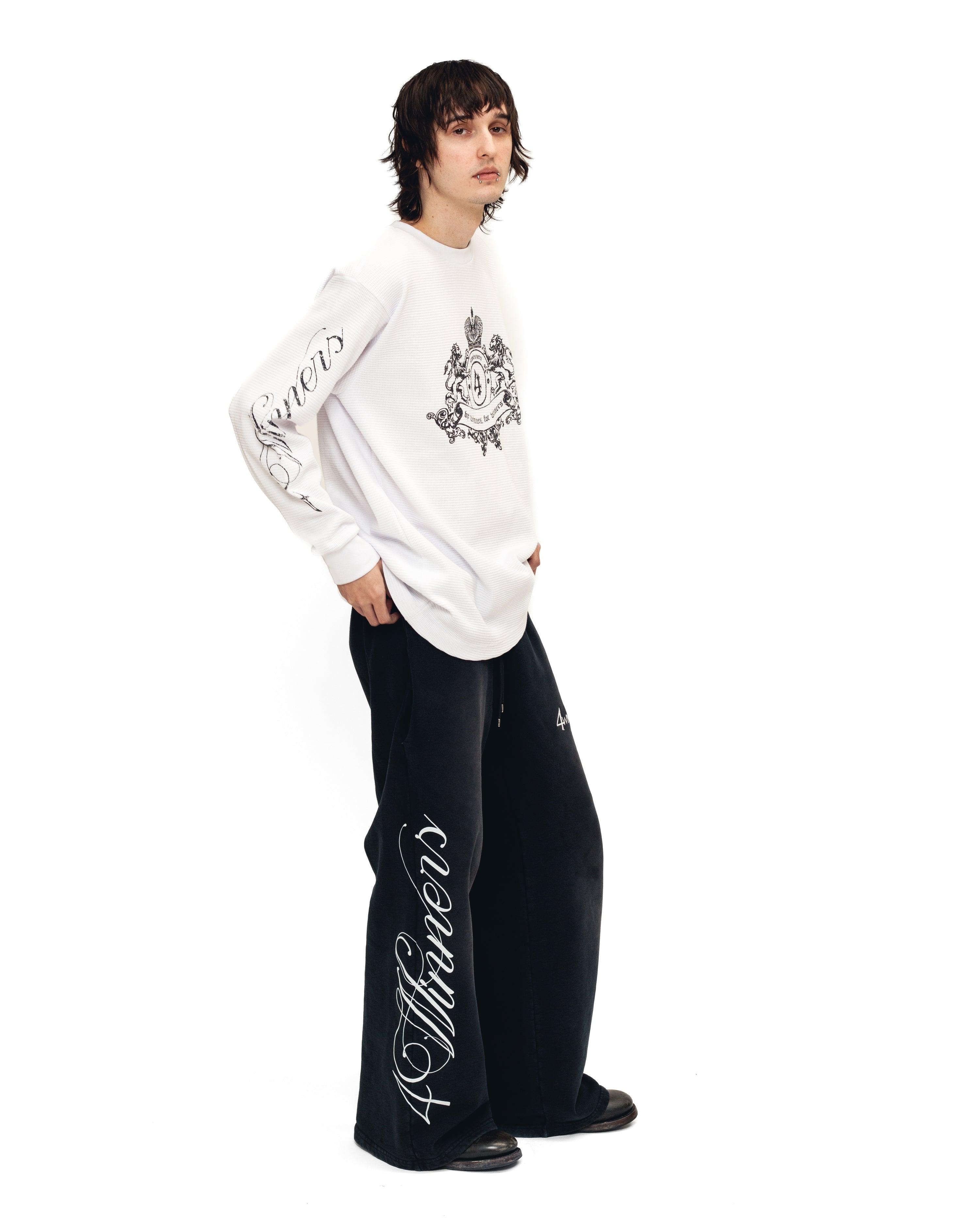 Legacy Charcoal Wide-Leg Sweatpant