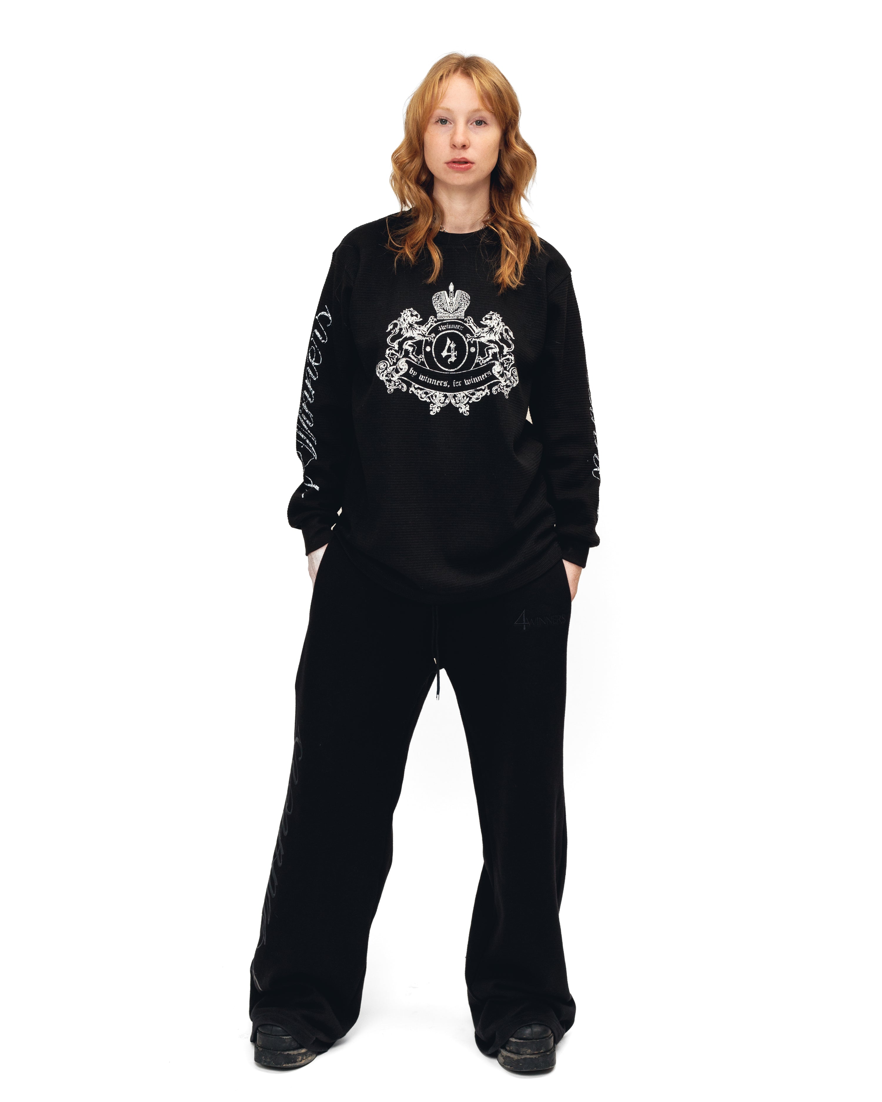 Legacy Black Wide-Leg Sweatpant
