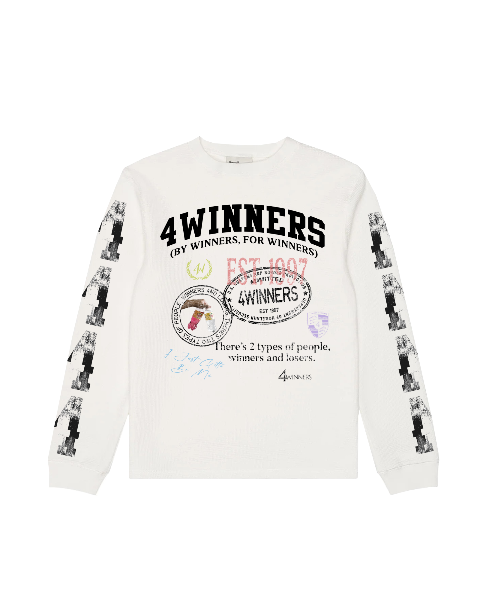 Stamped Thermal - White