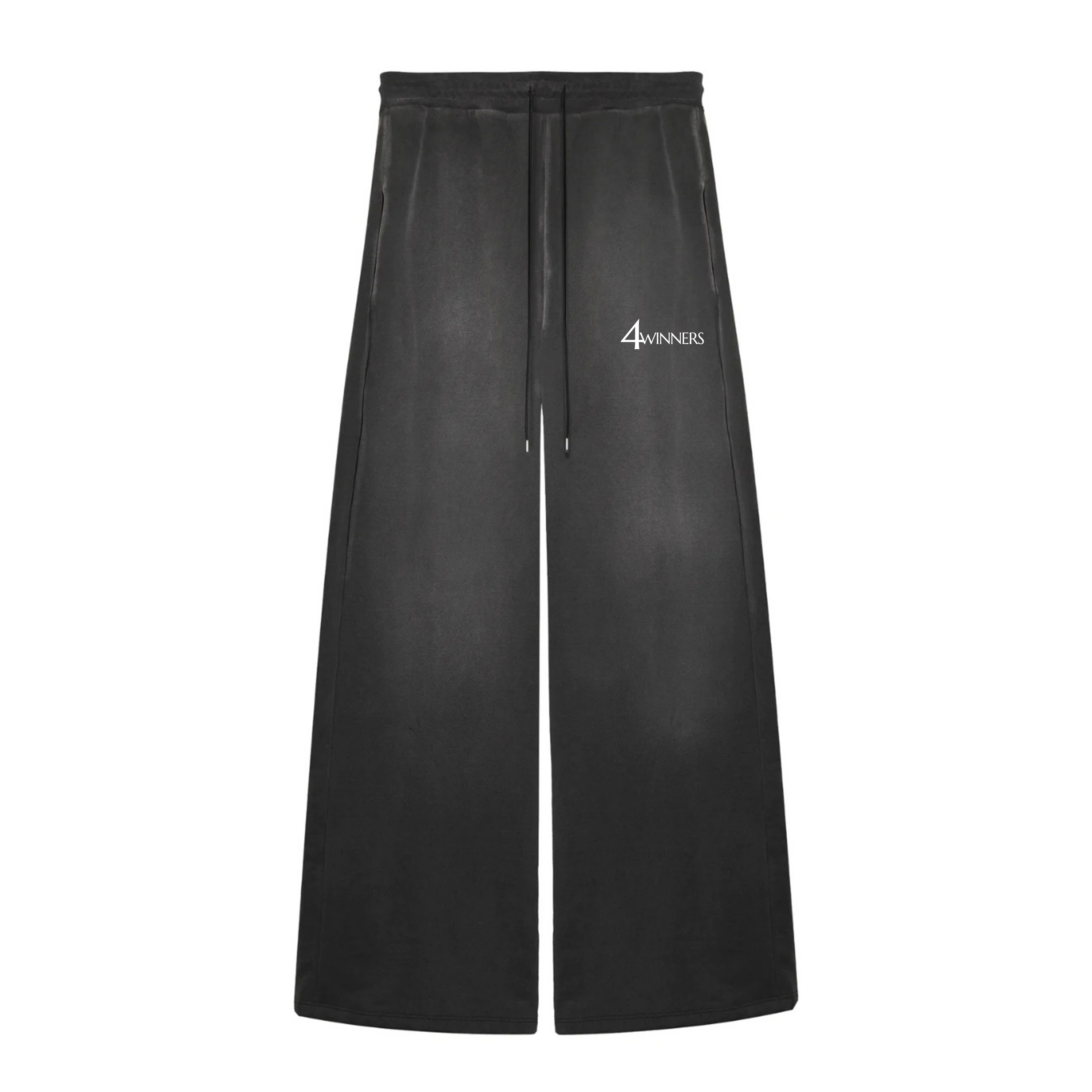 Charcoal Wide-Leg Sweatpant