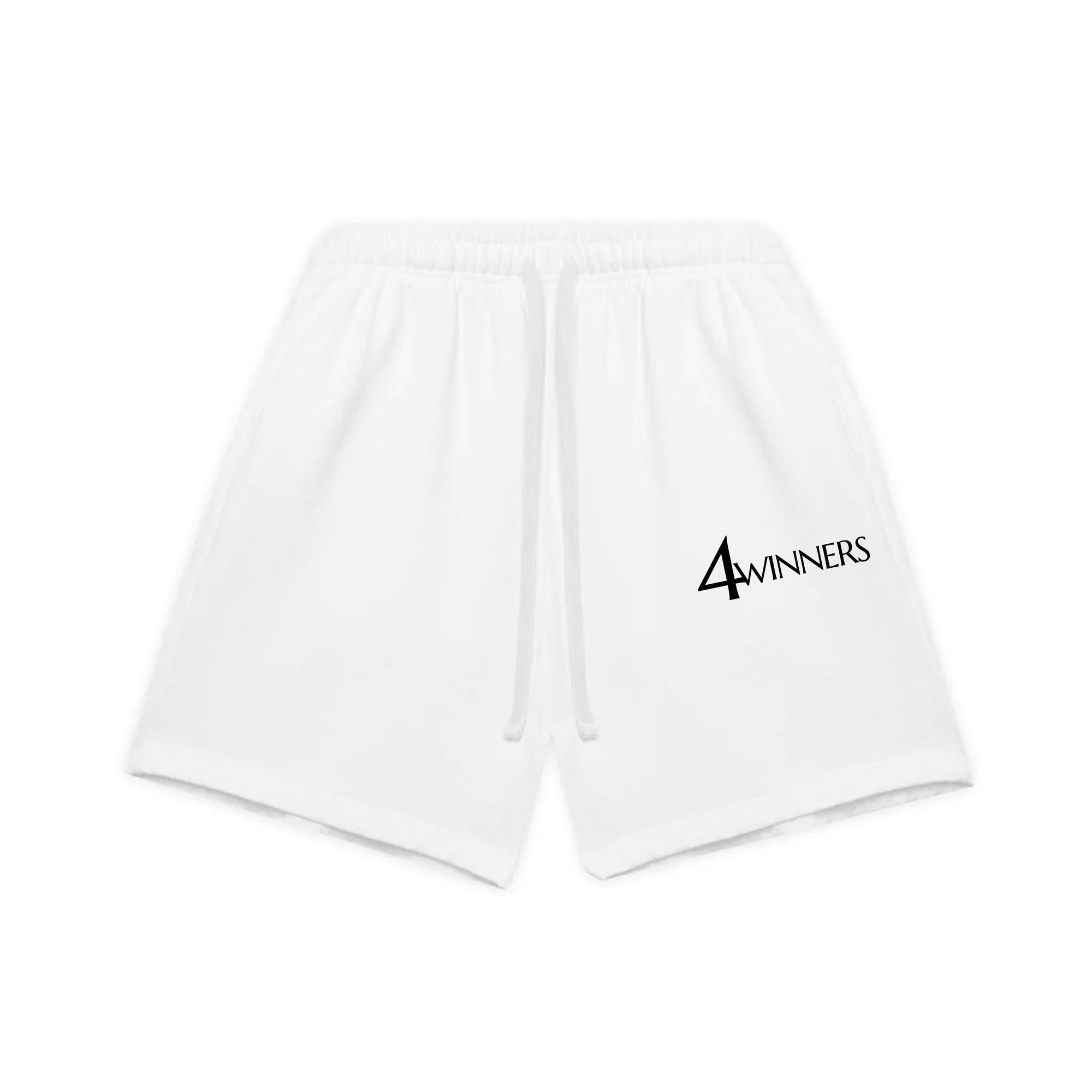 4W Logo Sweat Shorts - White