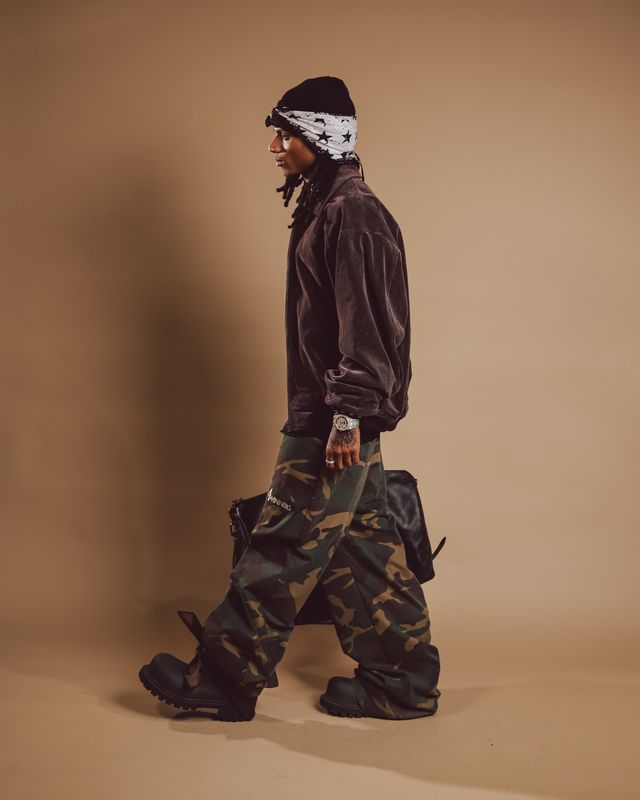 Camo Twill Baggy Pant