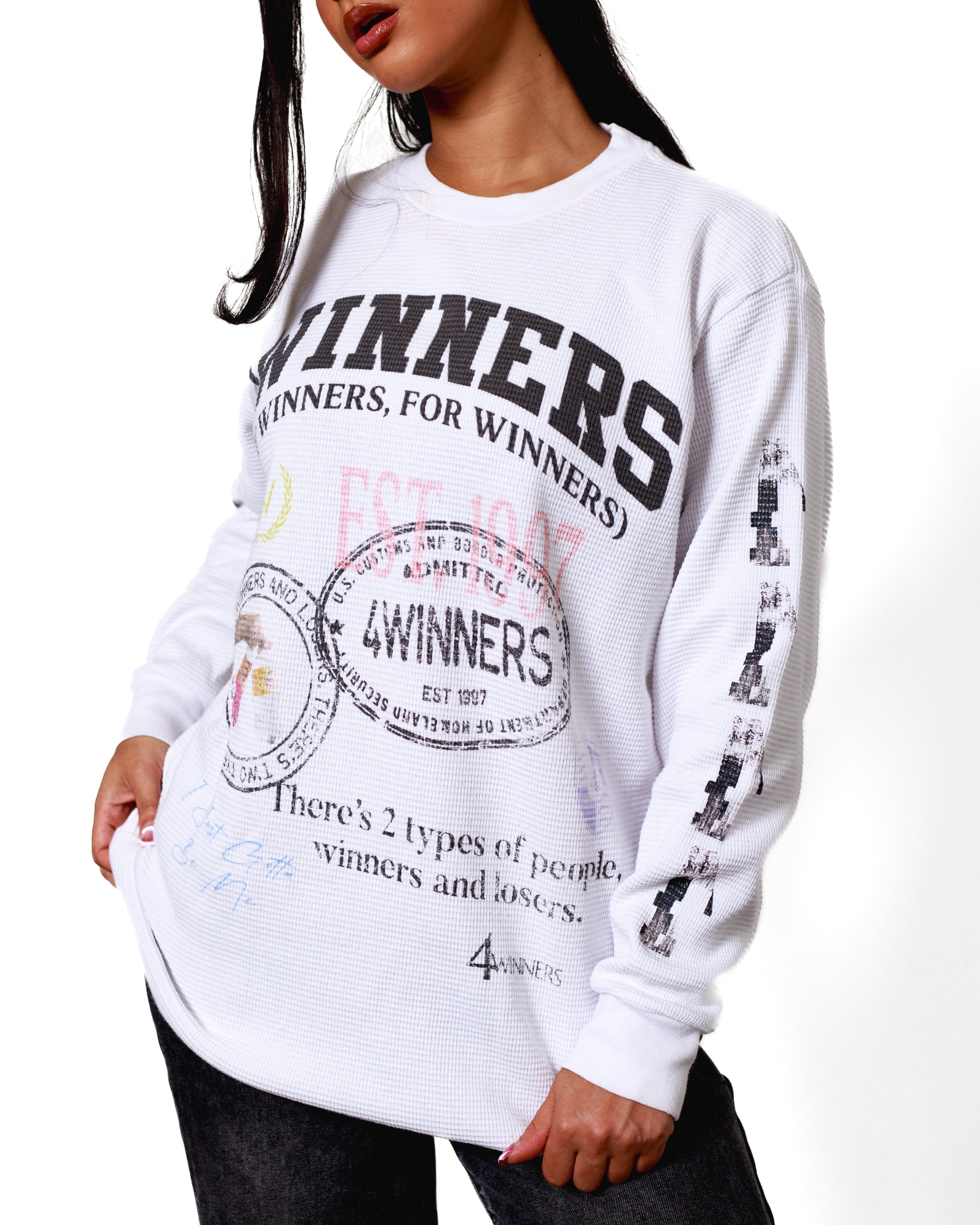 Stamped Thermal - White