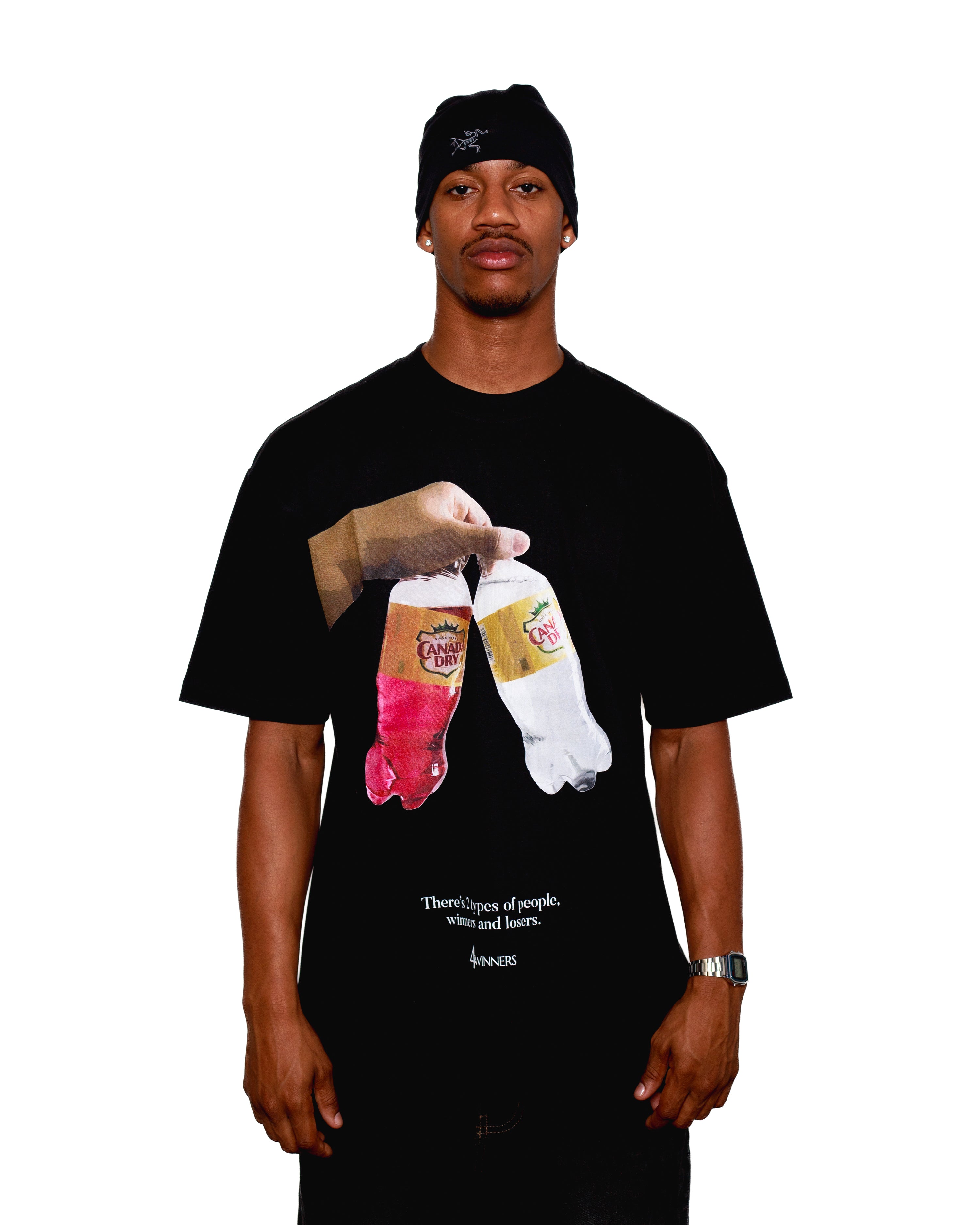 4WINNERS AND LOSERS (CD) TEE - BLACK