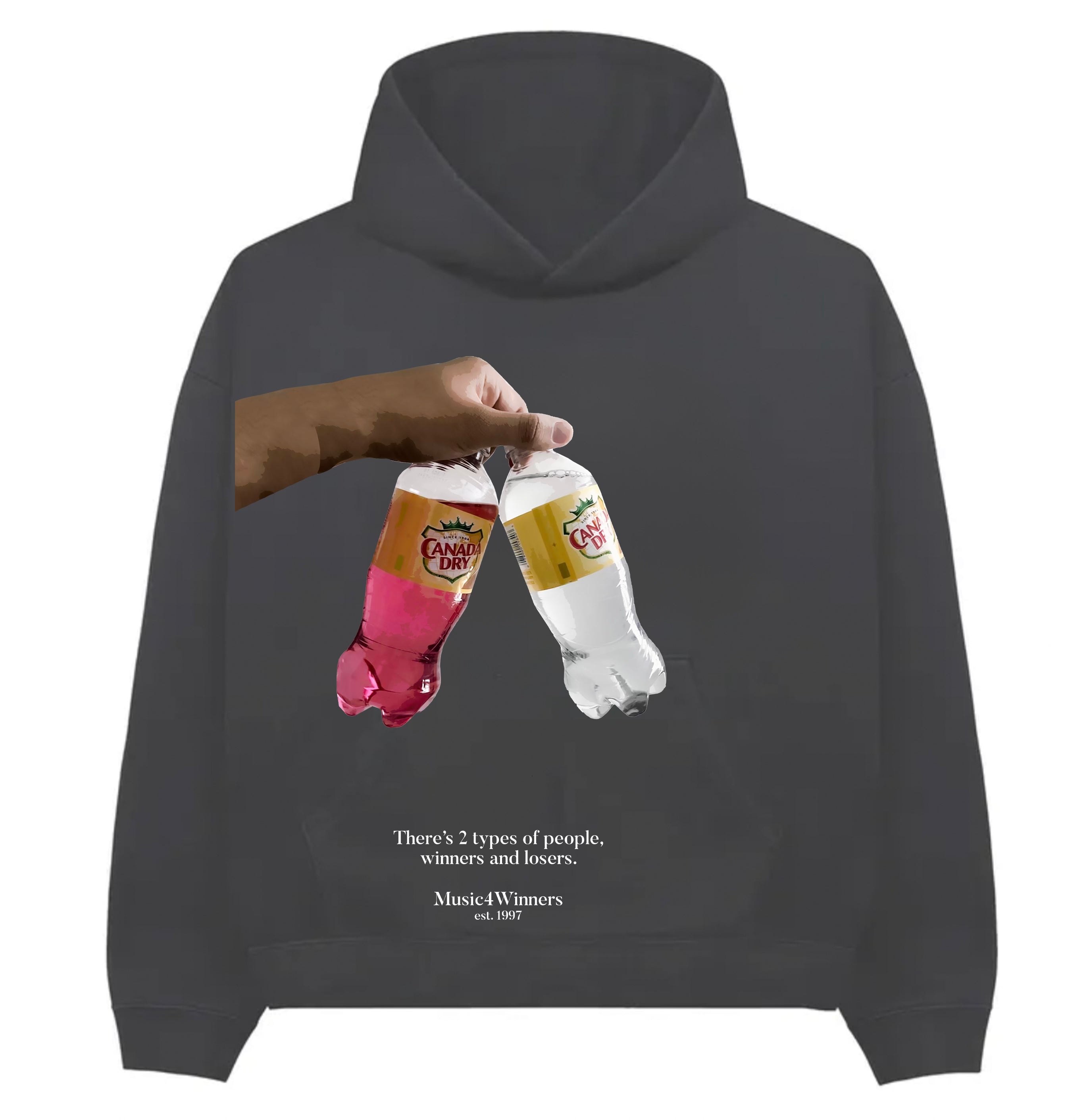 4WINNERS AND LOSERS (CD) HOODIE - CHARCOAL